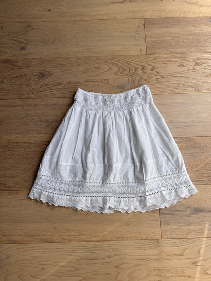 SALE Vintage white midi skirt