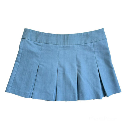 Vintage 00s Topshop pleated low waisted mini skirt