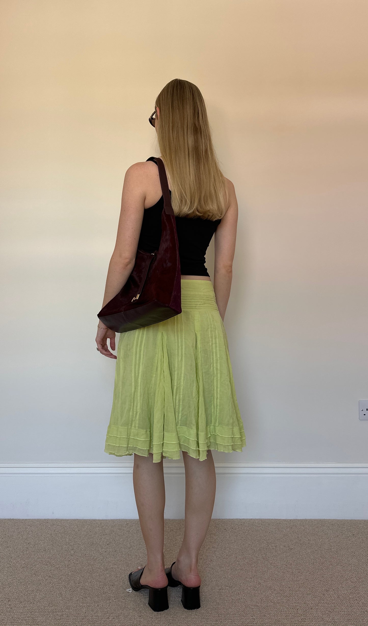Lime Green Jane Norman Skirt