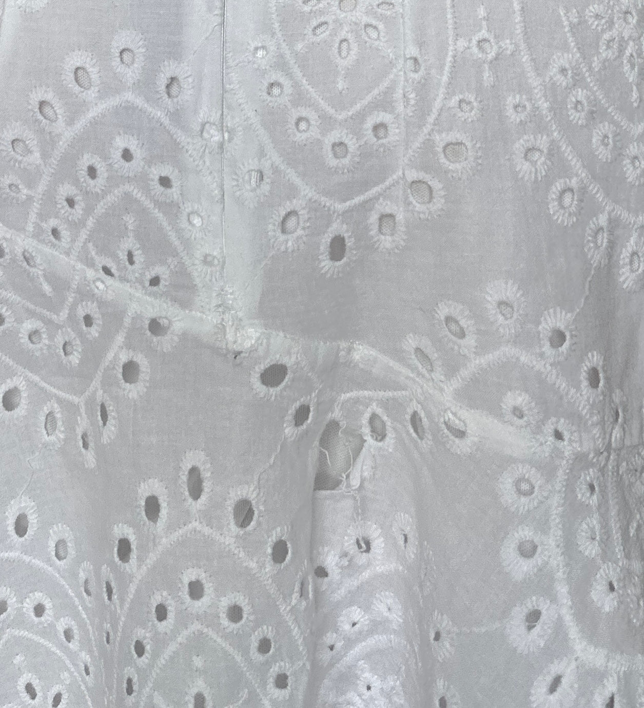 Vintage broderie anglaise midi Skirt