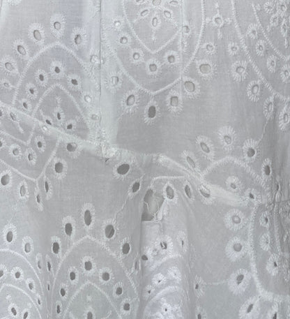 Vintage broderie anglaise midi Skirt