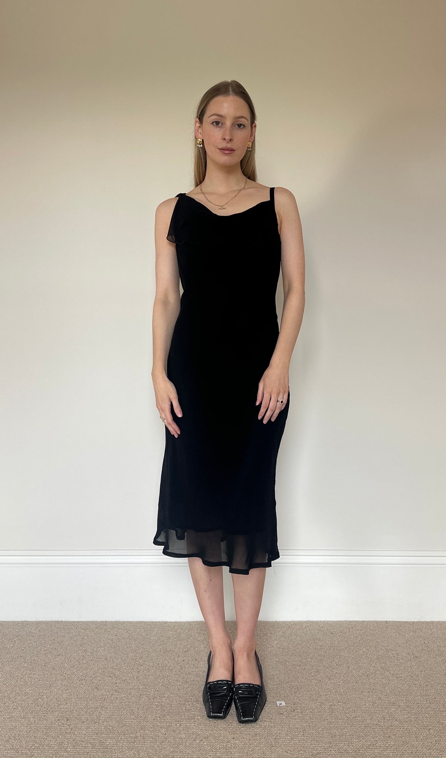 Vintage black floaty dress
