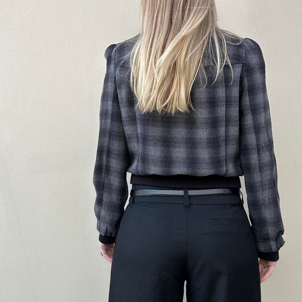 Vintage 00s check bomber