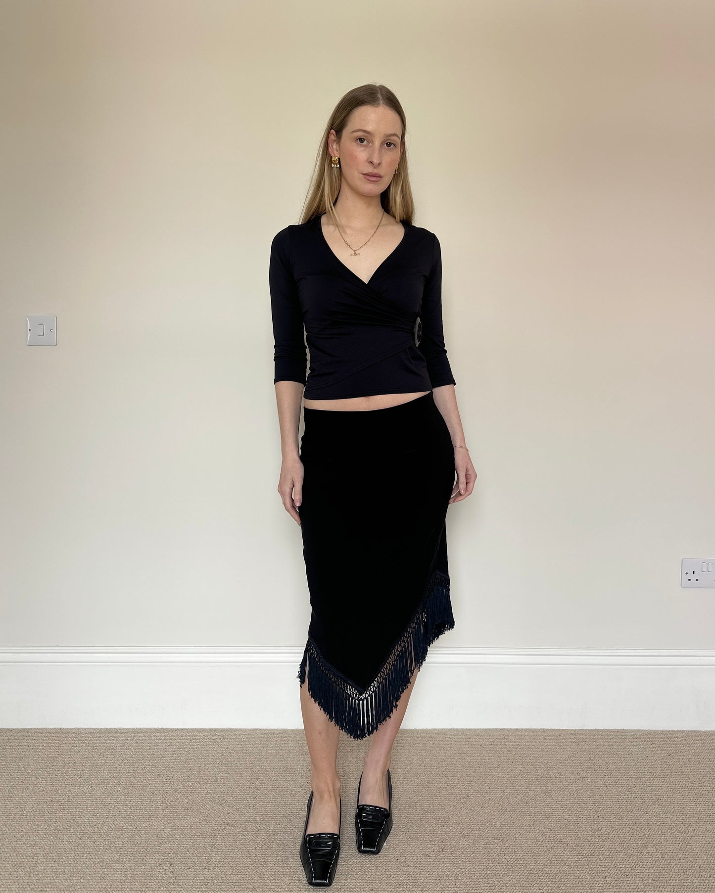 Vintage Tassle midi skirt
