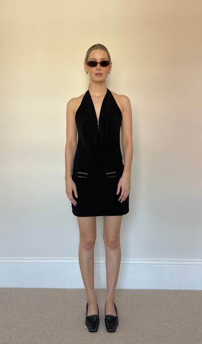 Vintage cowl neck dress