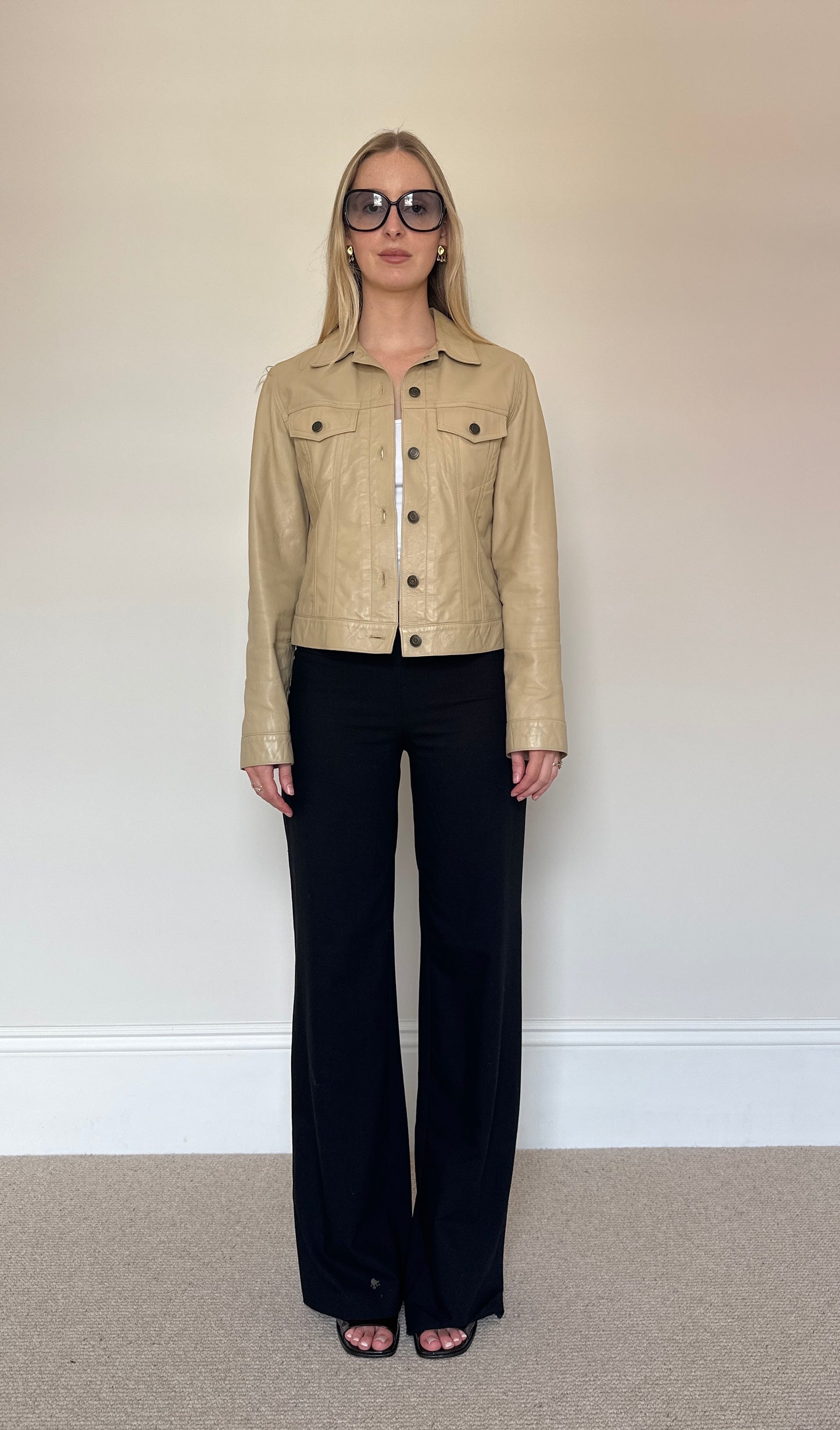 Vintage camel leather jacket