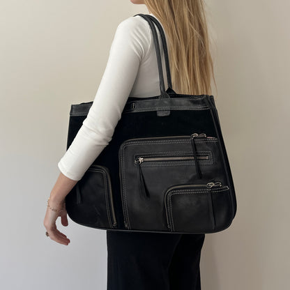 Vintage suede & leather bag