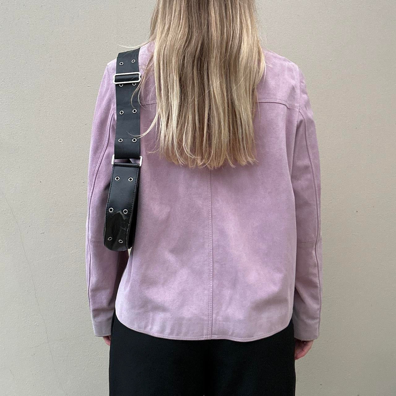 Vintage pink suede jacket