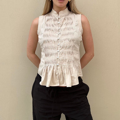 Vintage Cream DKNY blouse