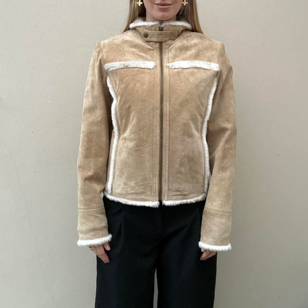 Vintage suede biker jacket