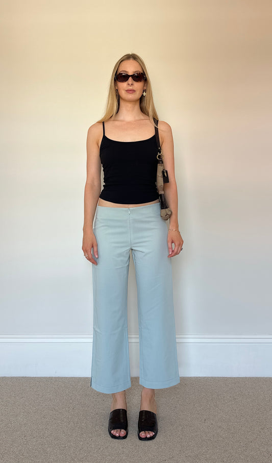 Vintage sky blue Capri trousers