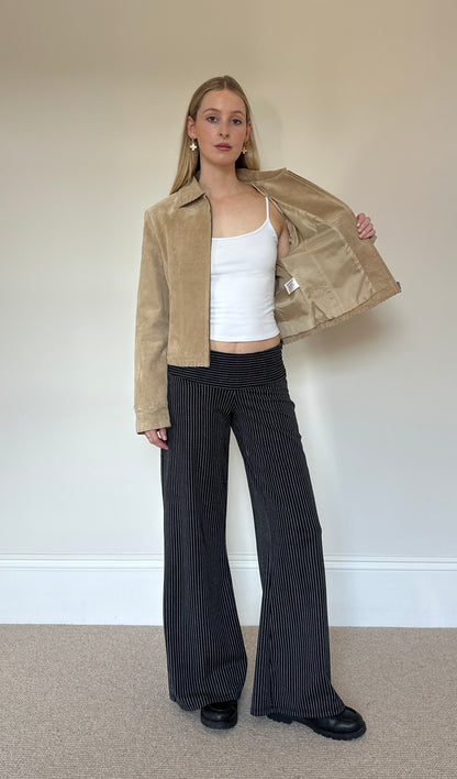 Vintage camel suede jacket