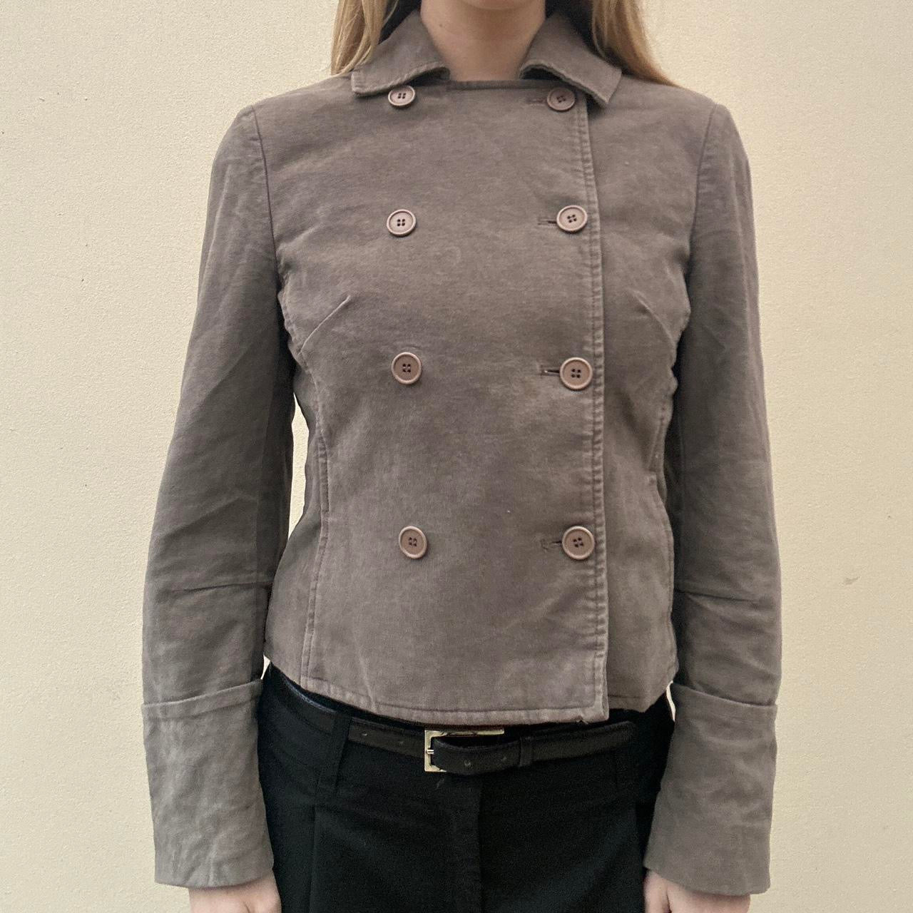 Vintage mink double breasted jacket