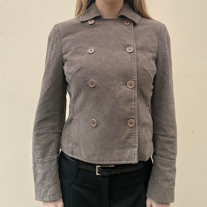 Vintage mink double breasted jacket
