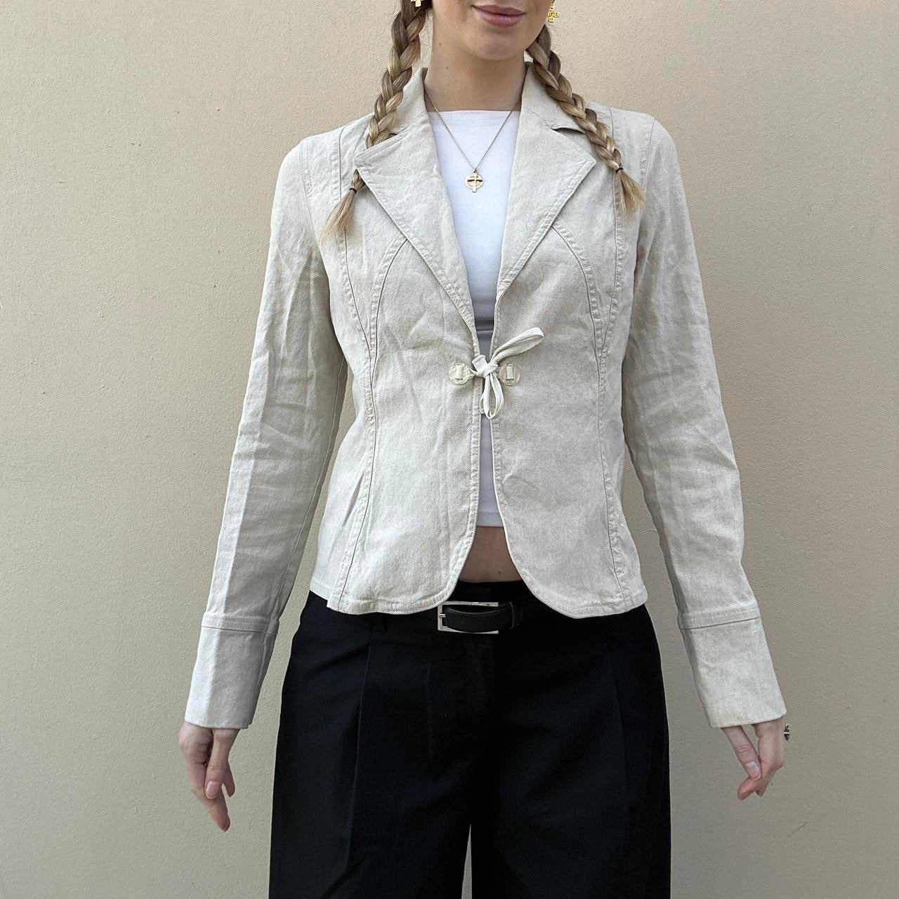 Vintage 00s linen blazer