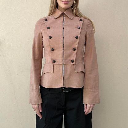 Vintage 00s military style jacket (faulty)