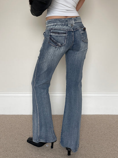 Vintage low waist flare jeans