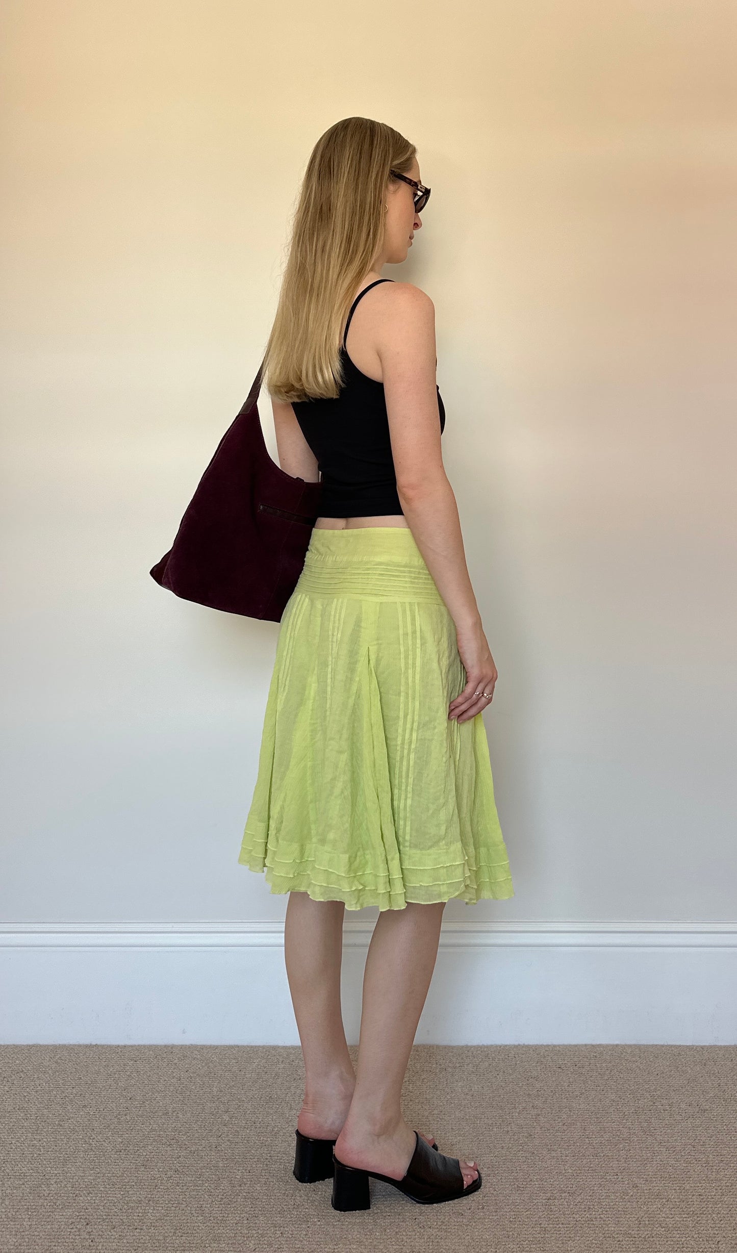 Lime Green Jane Norman Skirt