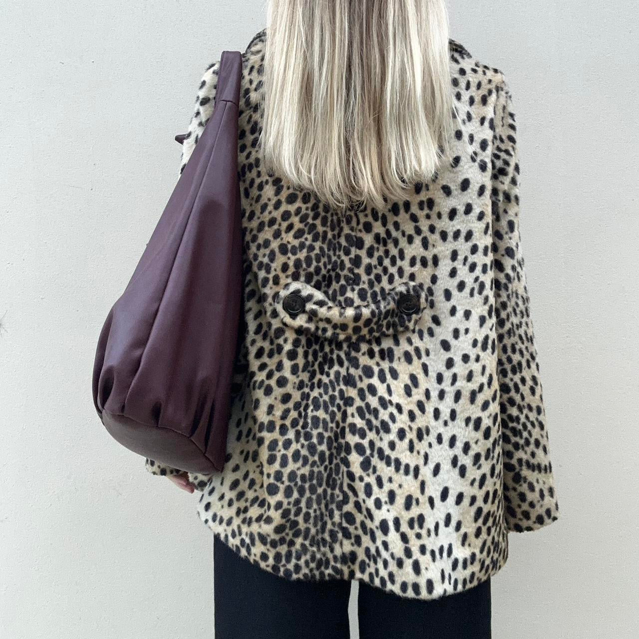 Faux leopard jacket