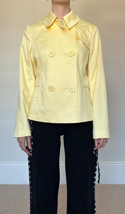 Butter Yellow Pea Coat