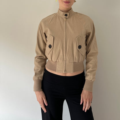 Vintage cropped bomber jacket