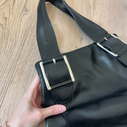 Vintage black buckle bag