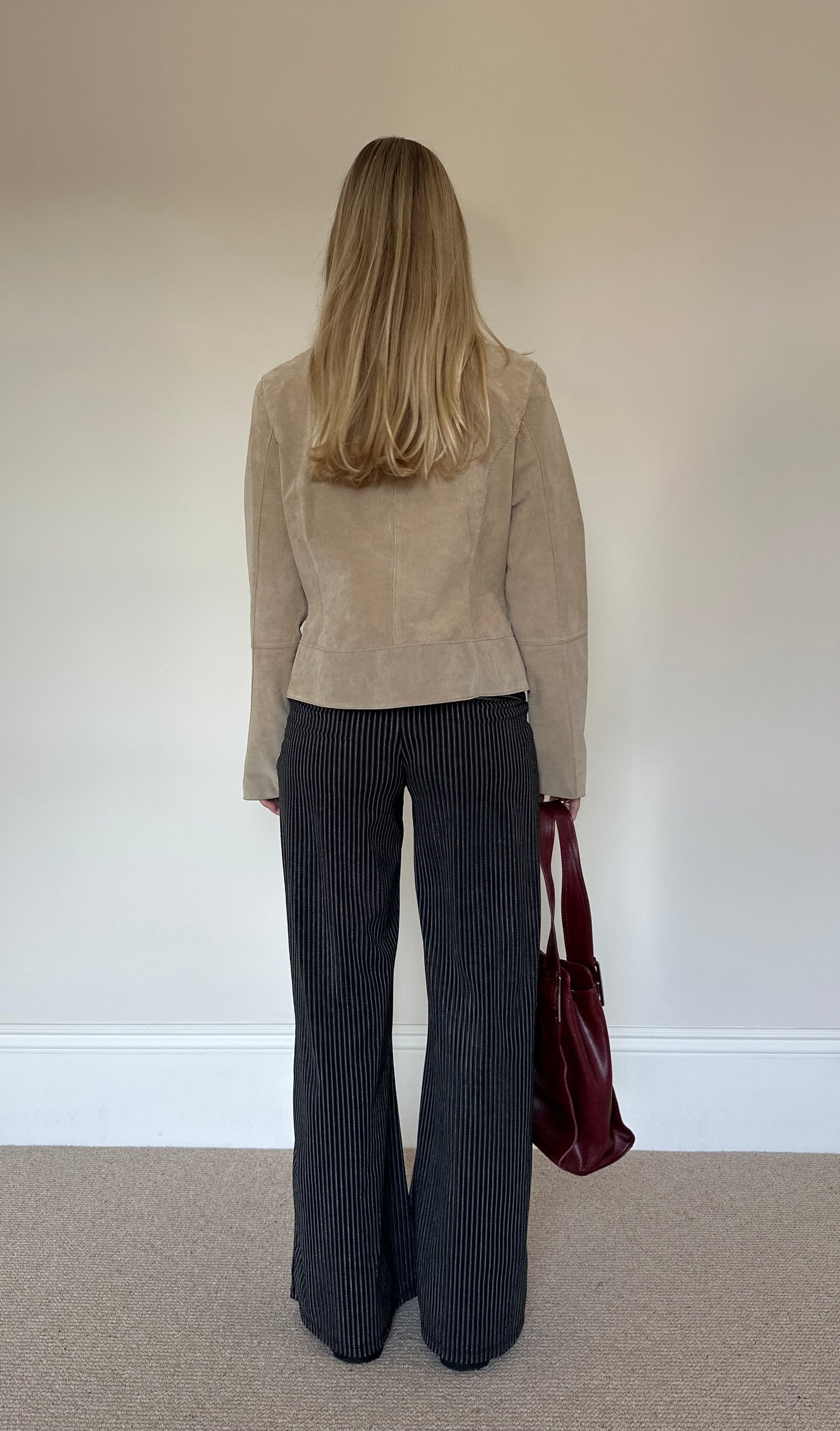 Vintage camel suede jacket