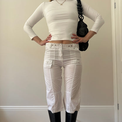 Vintage white capris