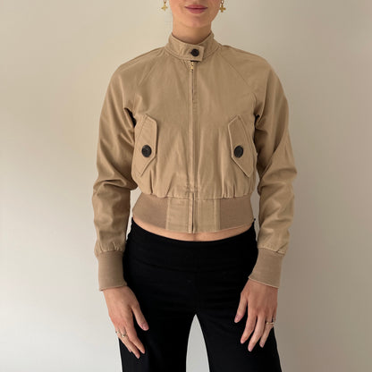 Vintage cropped bomber jacket