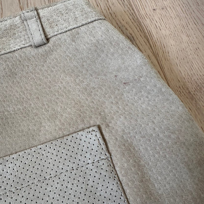 Vintage suede mini skirt