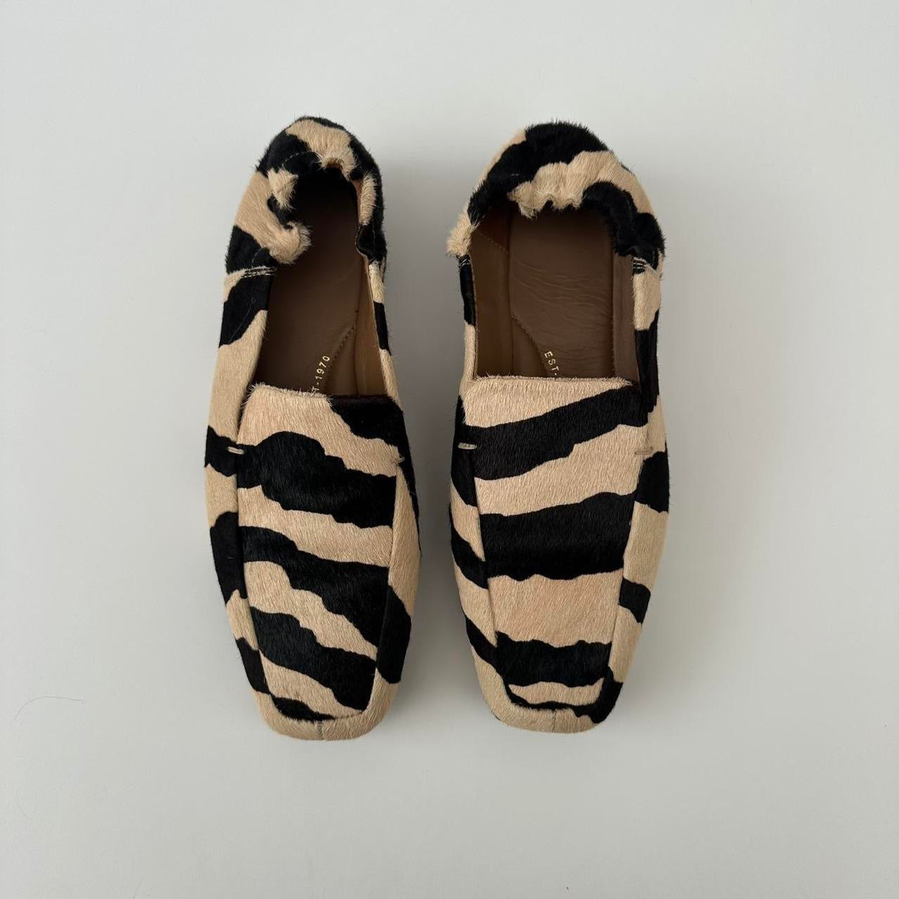 Pony skin loafers