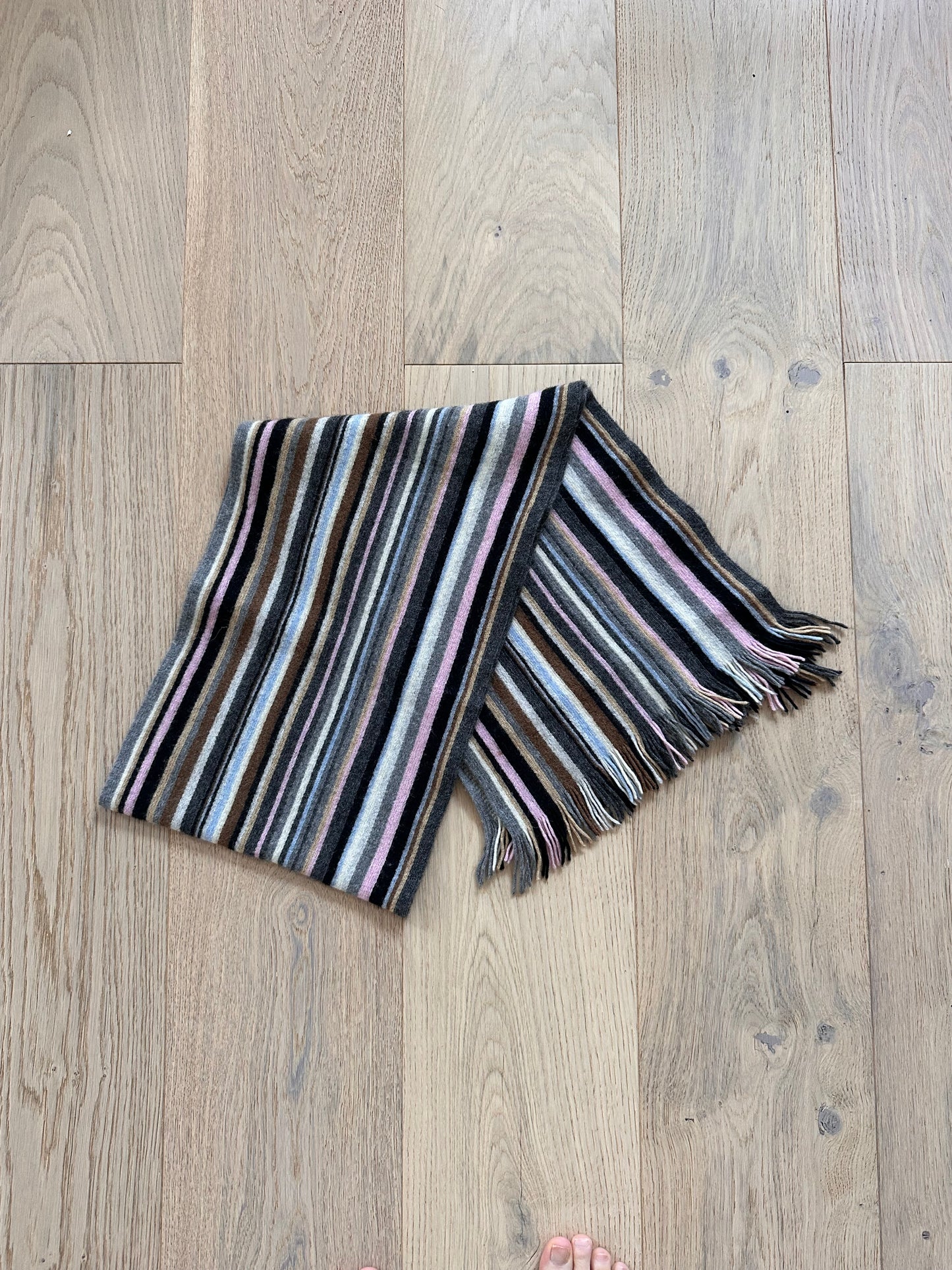 SALE vintage stripe scarf