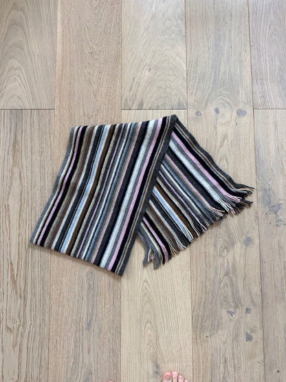 SALE vintage stripe scarf