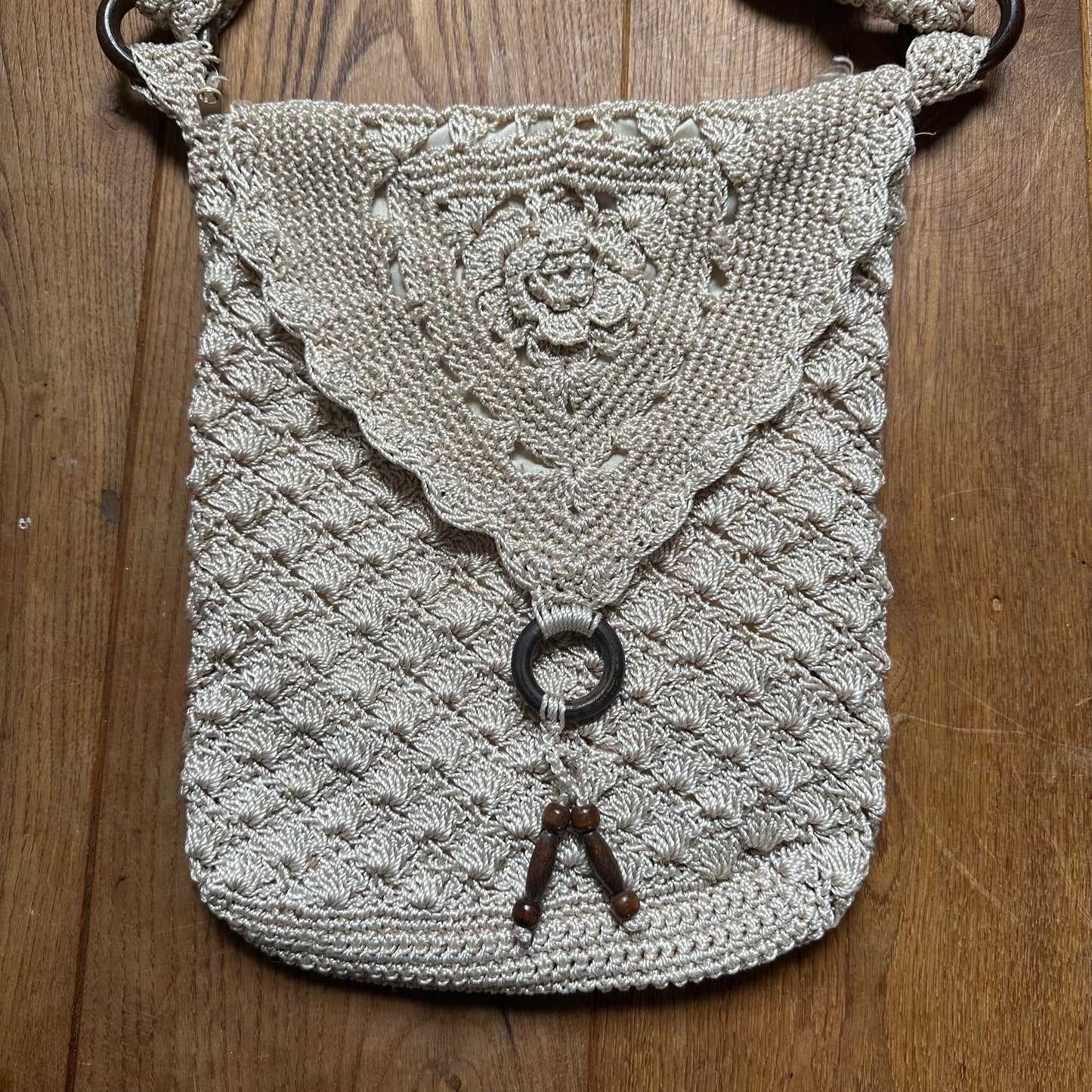 Crochet cross body bag