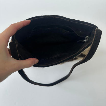 Vintage 00s cow print handbag