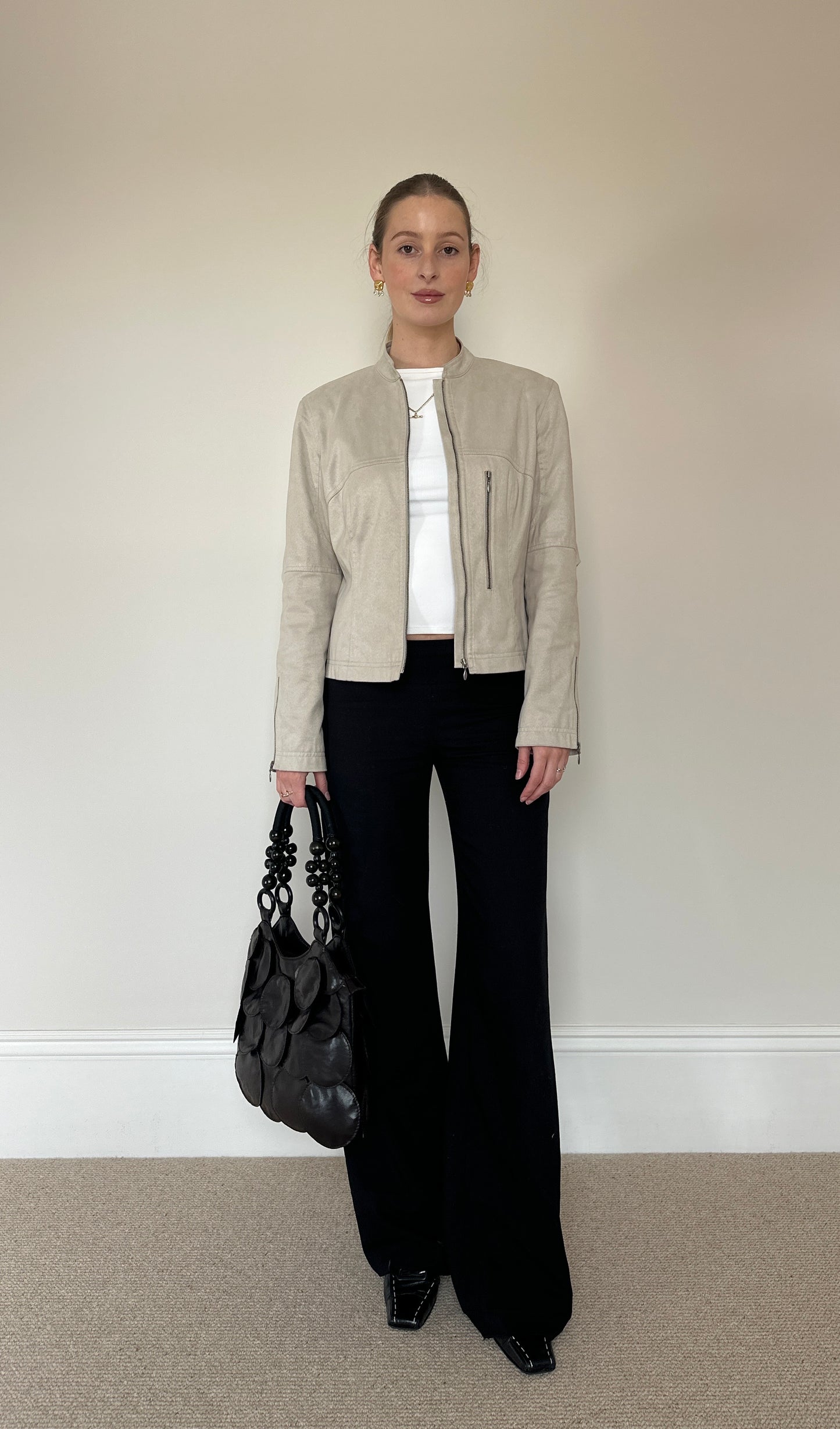 Vintage faux suede jacket
