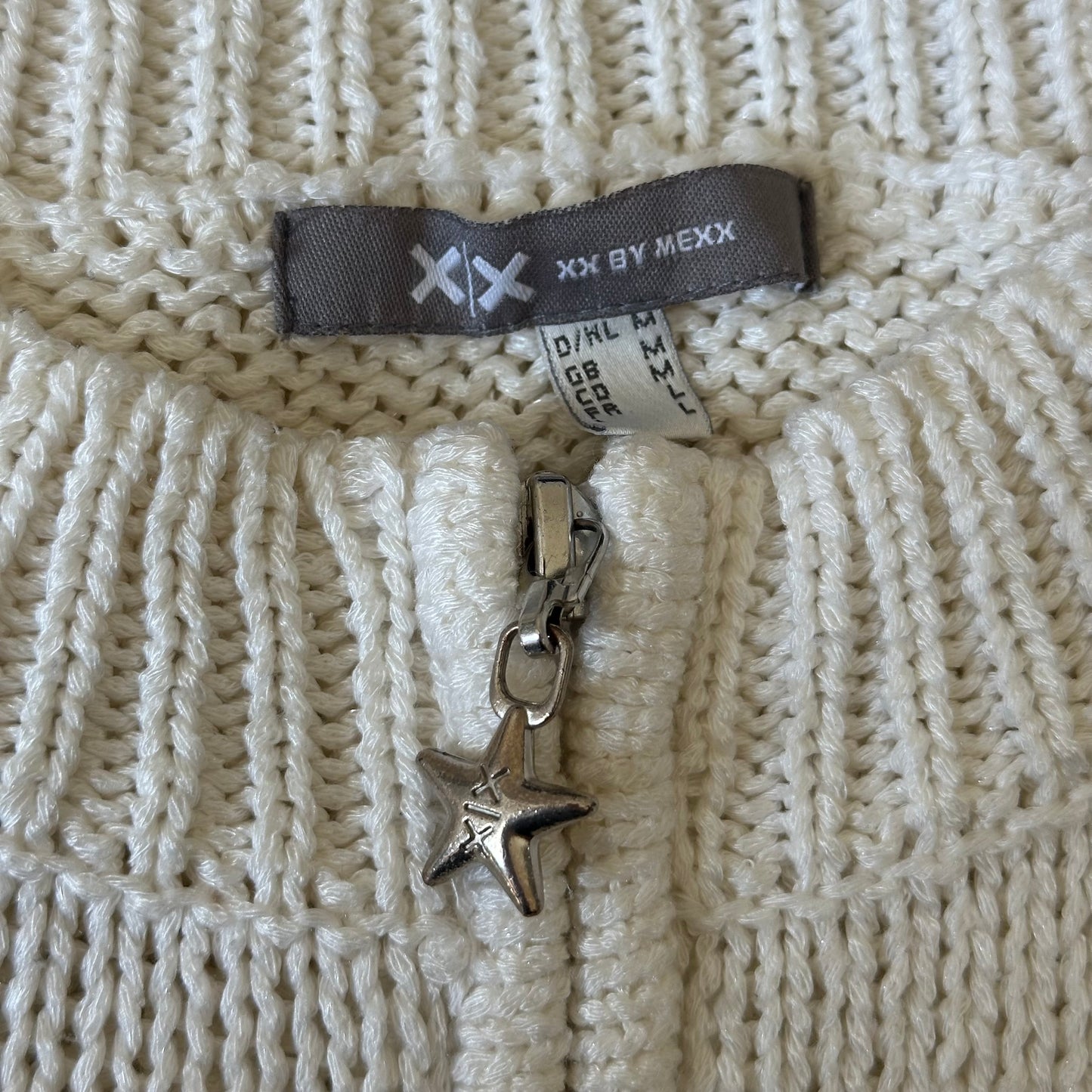 Cream zip jumper