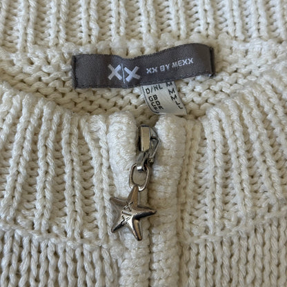 Cream zip jumper