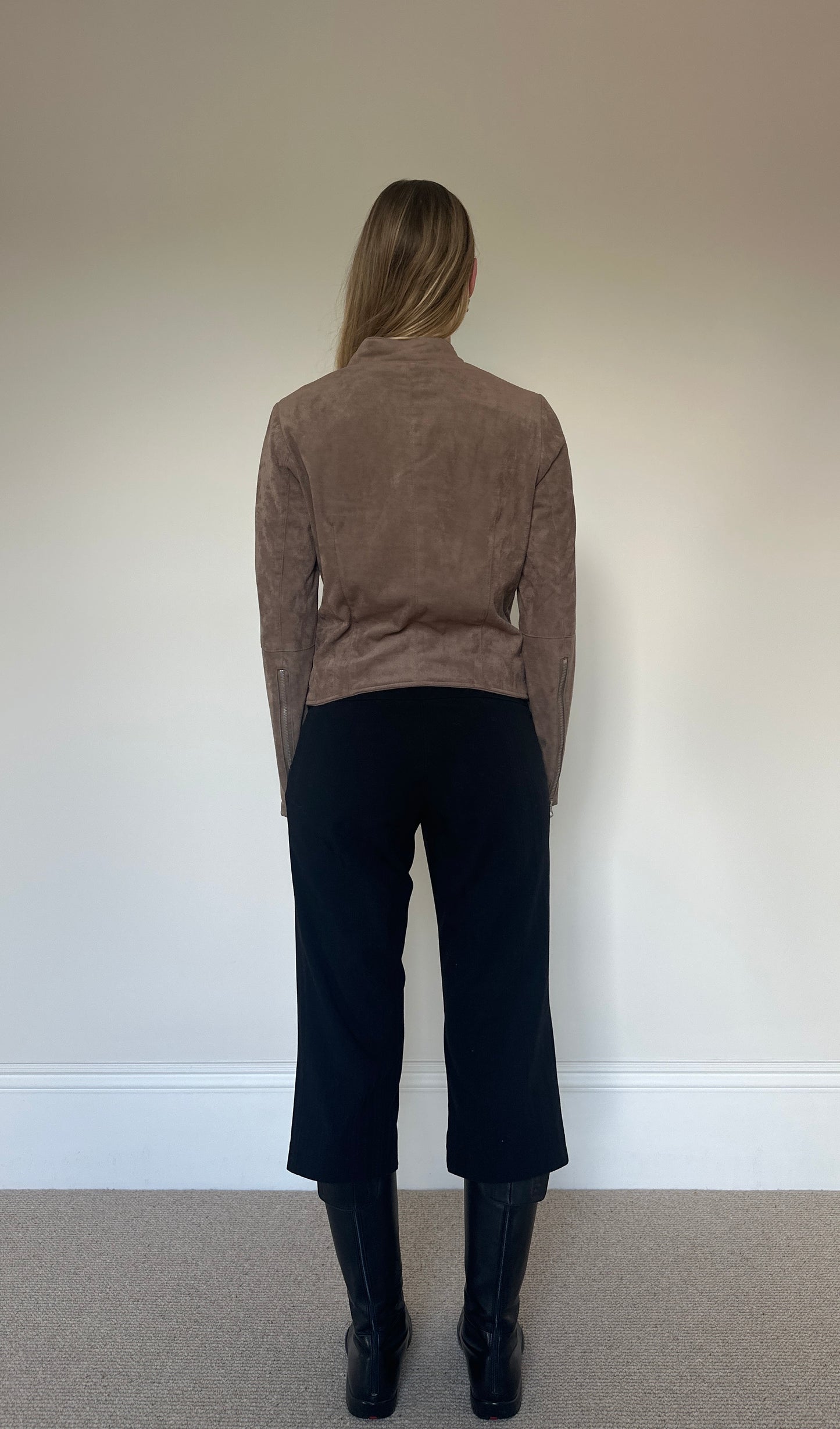 Vintage moleskin asymmetrical jacket
