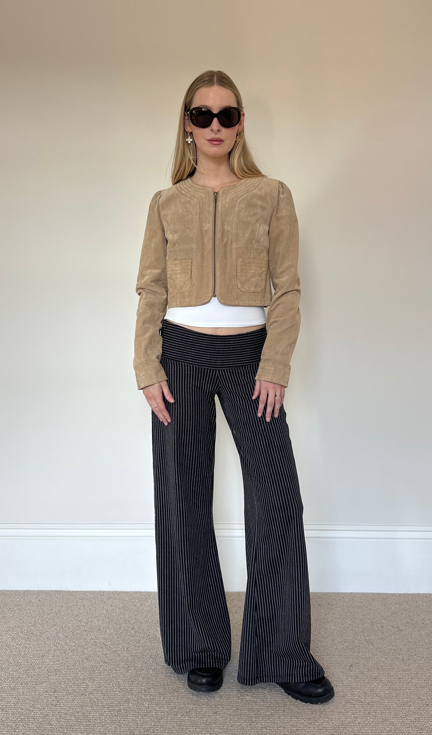 Vintage camel suede jacket