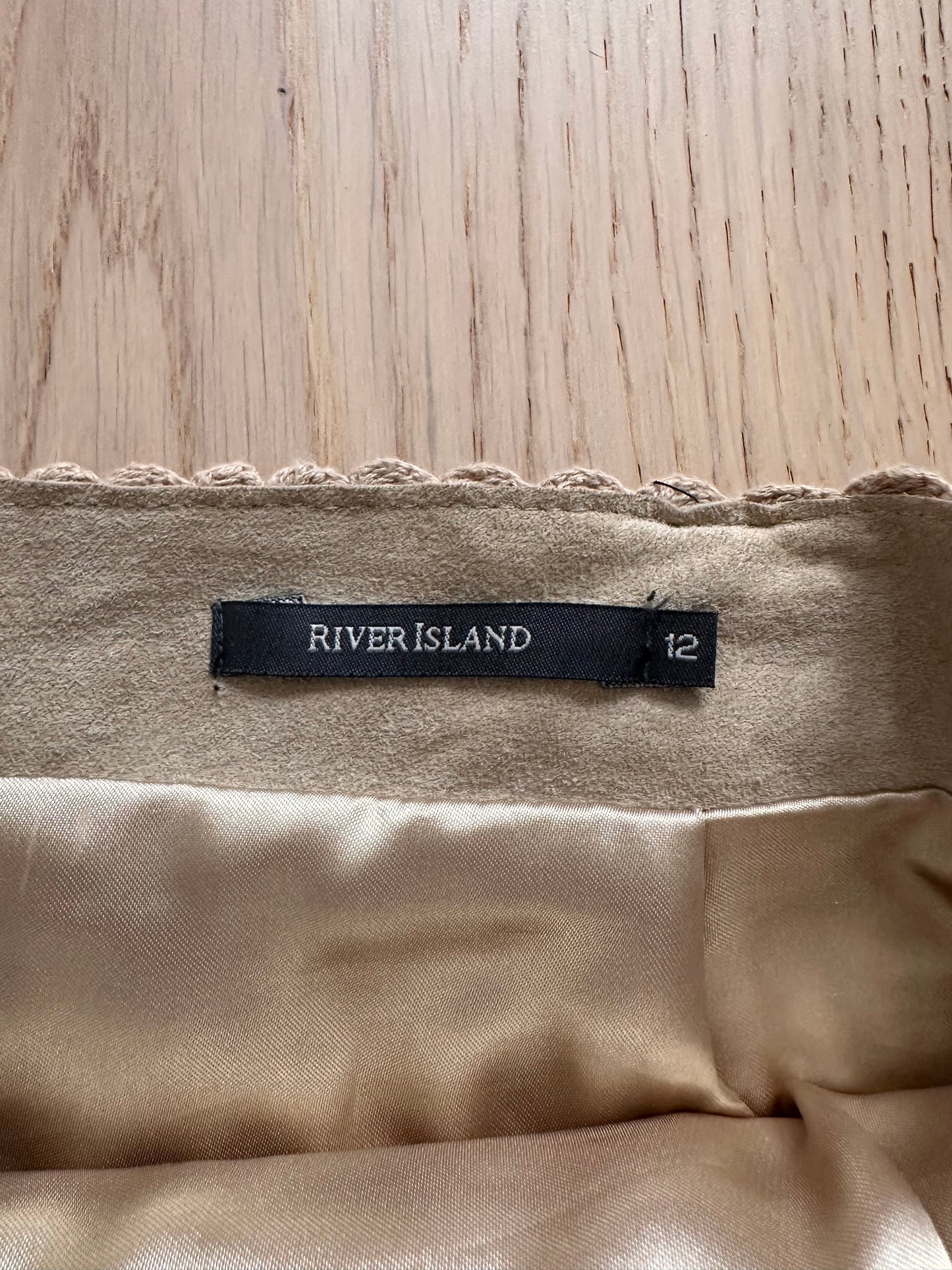SALE vintage suede patchwork skirt