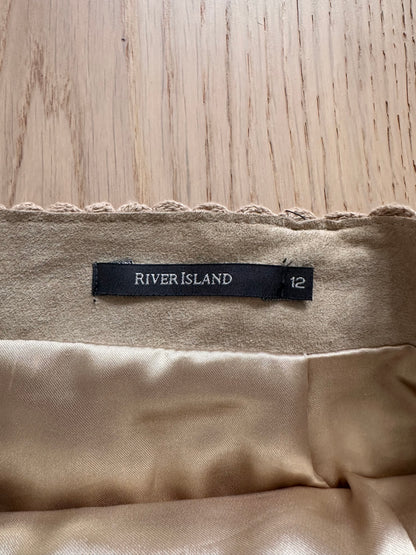 SALE vintage suede patchwork skirt