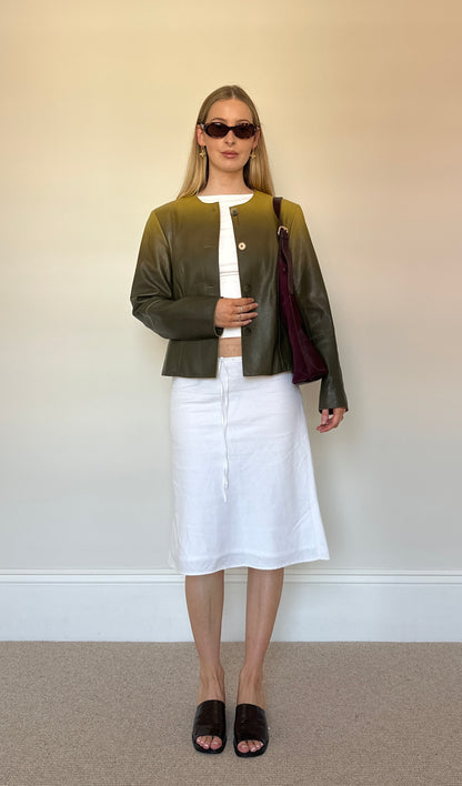 Vintage ombré green jacket