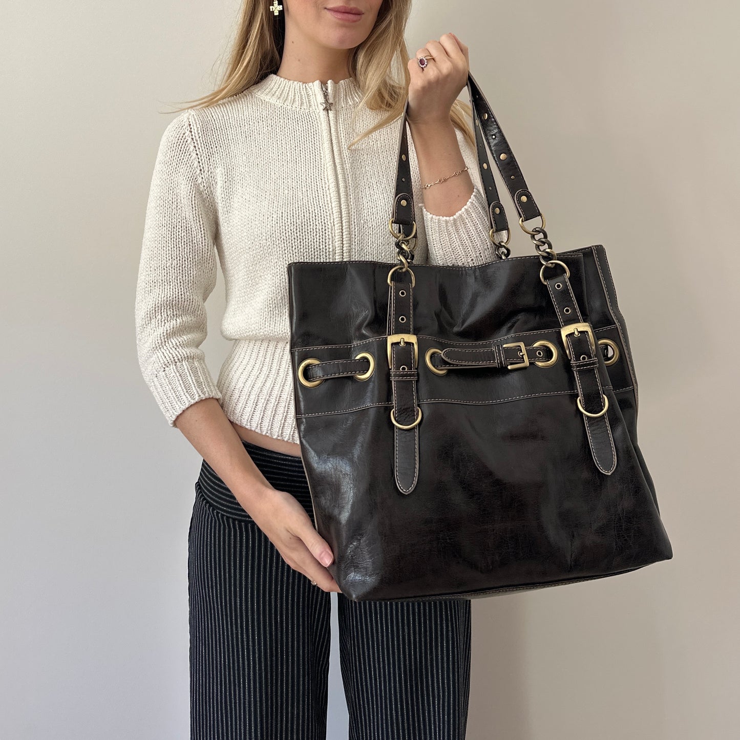 Vintage dark brown bag