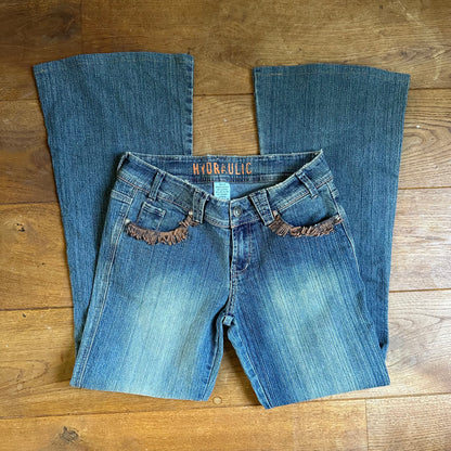 00s denim flare jeans