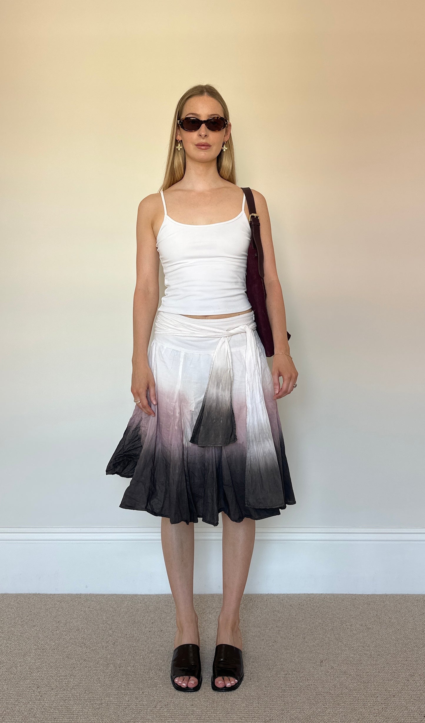 Vintage tie dye skirt