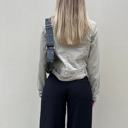 Vintage 00s corduroy biker jacket