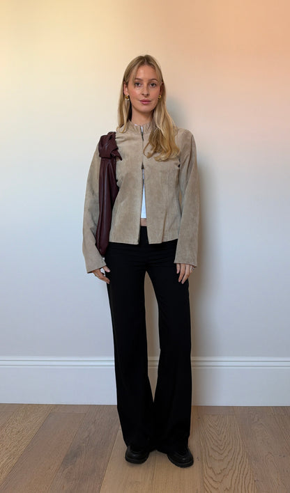 Vintage camel suede jacket