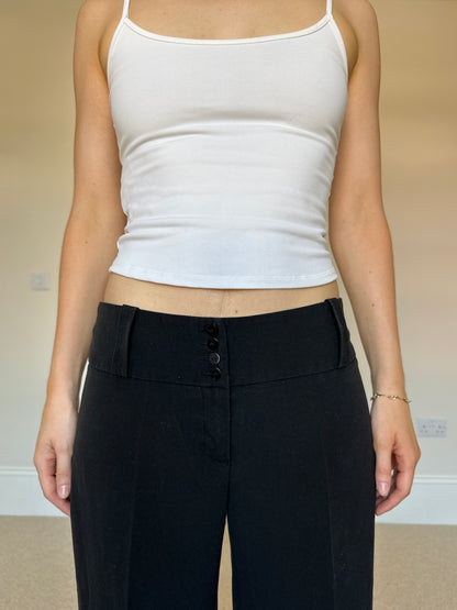 Vintage black suit capris