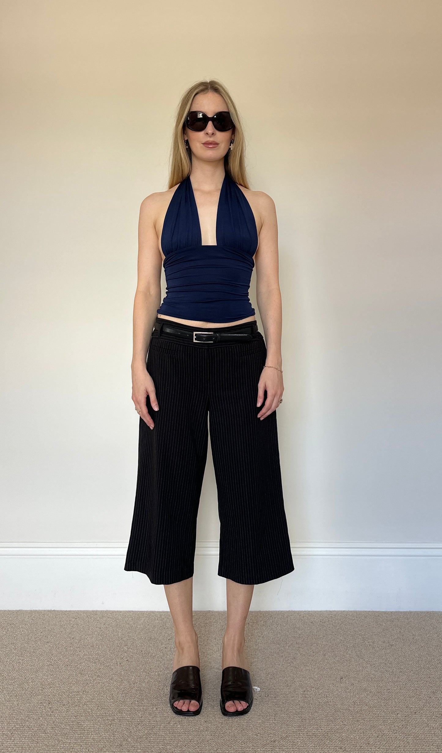 Vintage pinstripe capris